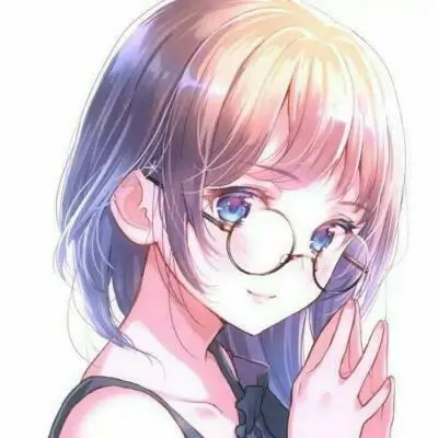 动漫头像女 雾蓝长发高清头像